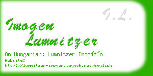 imogen lumnitzer business card